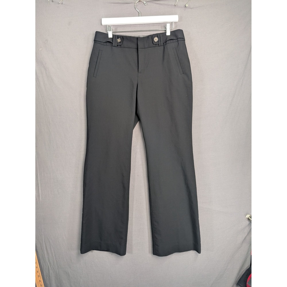 Banana Republic Jackson Fit Wool Blend Dress Pants Black Size 10 Stretch